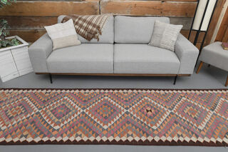 3x12 ft - Flatweave Vintage Runner Rug - Thumbnail