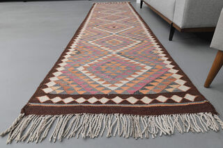 3x12 ft - Flatweave Vintage Runner Rug - Thumbnail