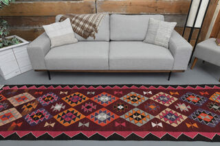 Flatweave Vintage Runner Rug - Thumbnail