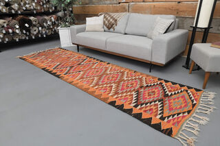 Flatweave Vintage Runner Rug - Thumbnail