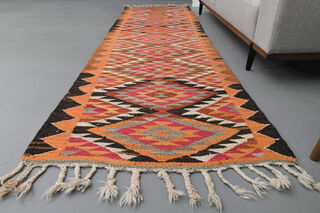 Flatweave Vintage Runner Rug - Thumbnail