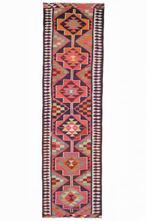 Flatweave Vintage Runner Rug - Thumbnail