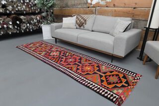 Flatweave Vintage Runner Rug - Thumbnail