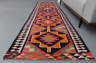 Flatweave Vintage Runner Rug - Thumbnail