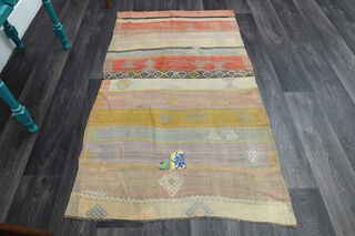 Vintage Kilim Small Rug - Thumbnail
