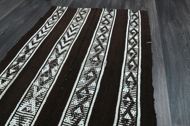 Vintage Black Small Rug