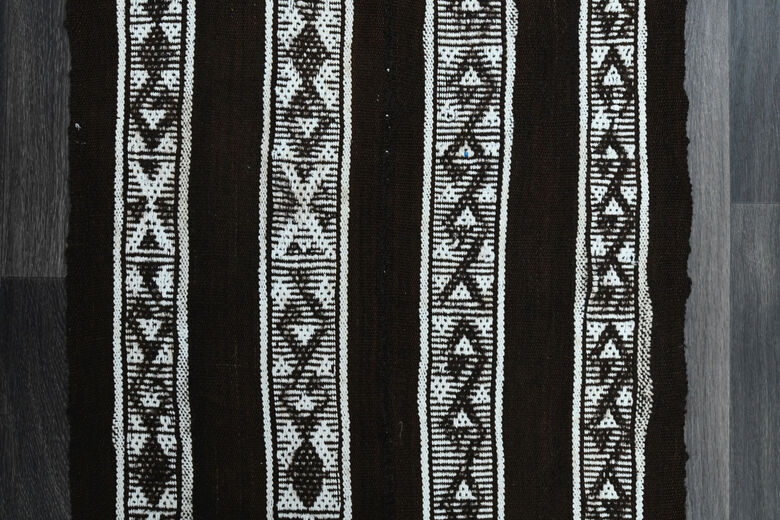 Vintage Black Small Rug