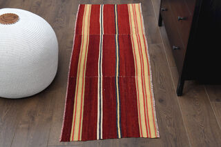 Vintage Turkish Runner Rug - Thumbnail