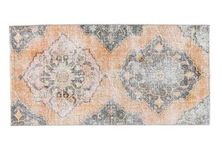 Vintage Small Oriental Oushak Rug - Thumbnail