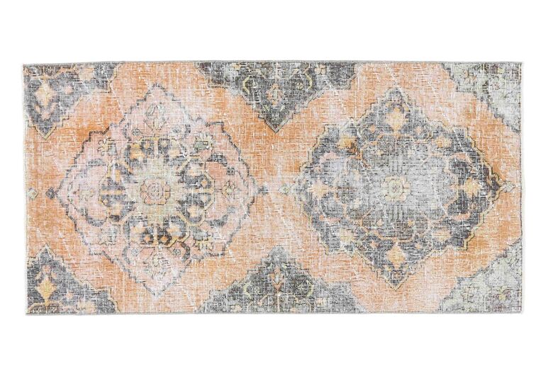 Vintage Small Oriental Oushak Rug