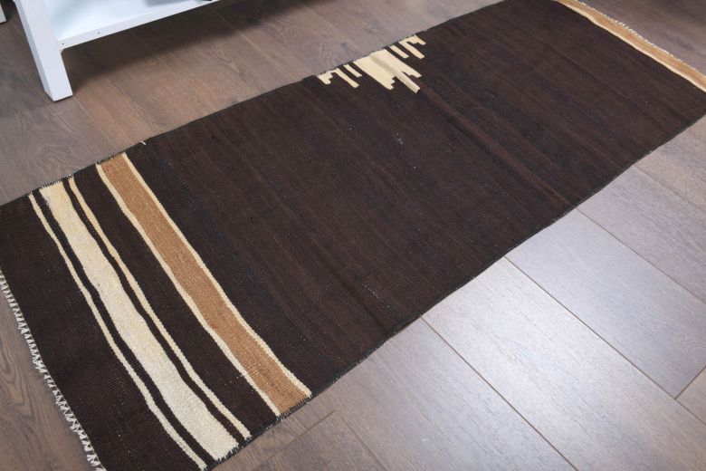 Vintage Dark Brown Runner