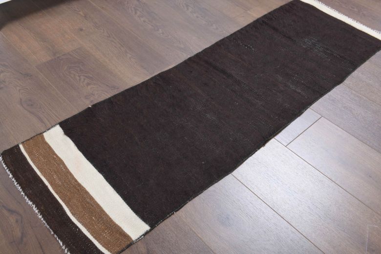 Vintage Brown Runner Rug