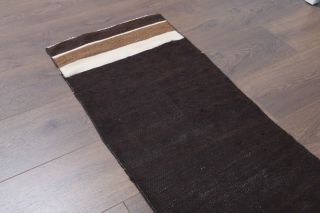 Vintage Brown Runner Rug - Thumbnail