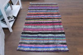 Colorful Vintage Kilim Runner - Thumbnail