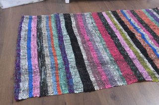 Colorful Vintage Kilim Runner - Thumbnail