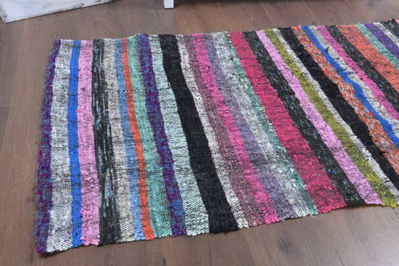 Colorful Vintage Kilim Runner