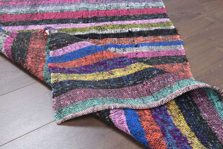 Colorful Vintage Kilim Runner