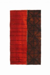 Red & Brown Vintage Small Rug - Thumbnail