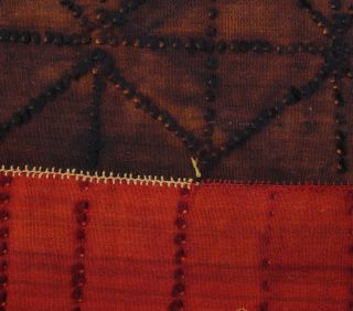 Red & Brown Vintage Small Rug - Thumbnail