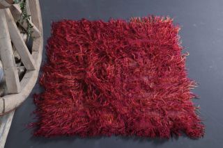 Red Vintage Small Rug - Thumbnail
