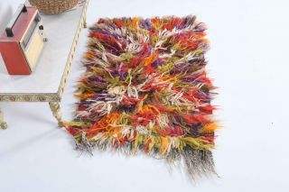 Shaggy TULU Vintage Small Rug - Thumbnail