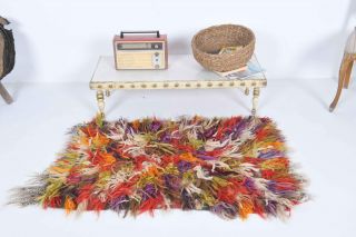 Shaggy TULU Vintage Small Rug - Thumbnail