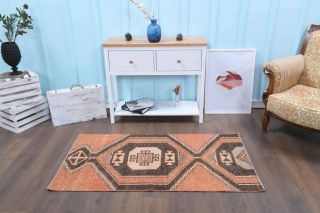 Vintage Small Red Rug - Thumbnail