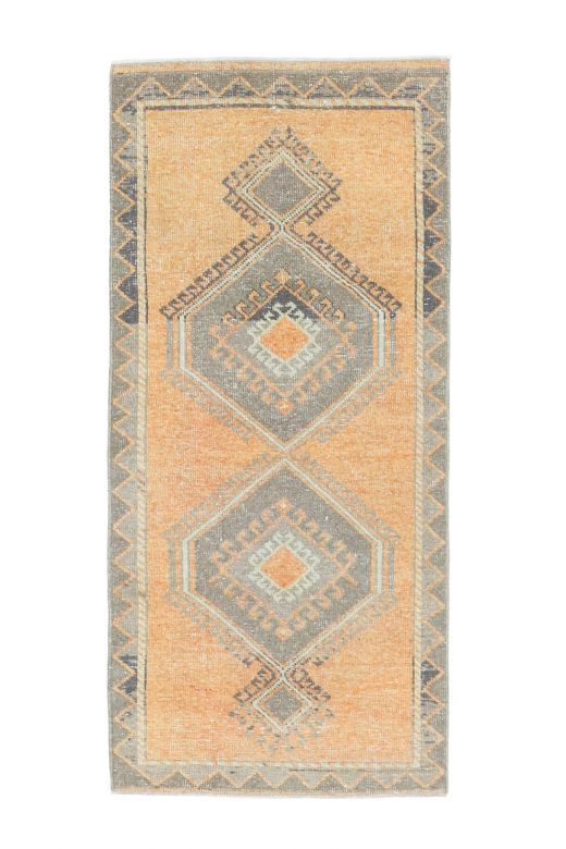 Pastel Orange Vintage Small Rug