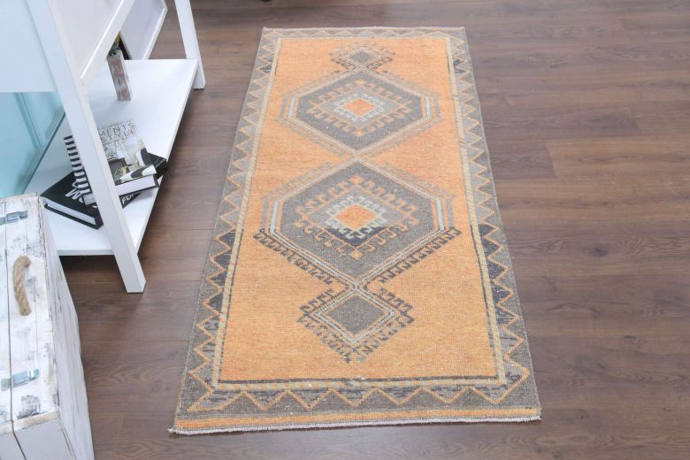 Pastel Orange Vintage Small Rug