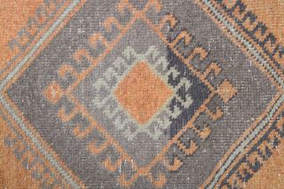 Pastel Orange Vintage Small Rug - Thumbnail