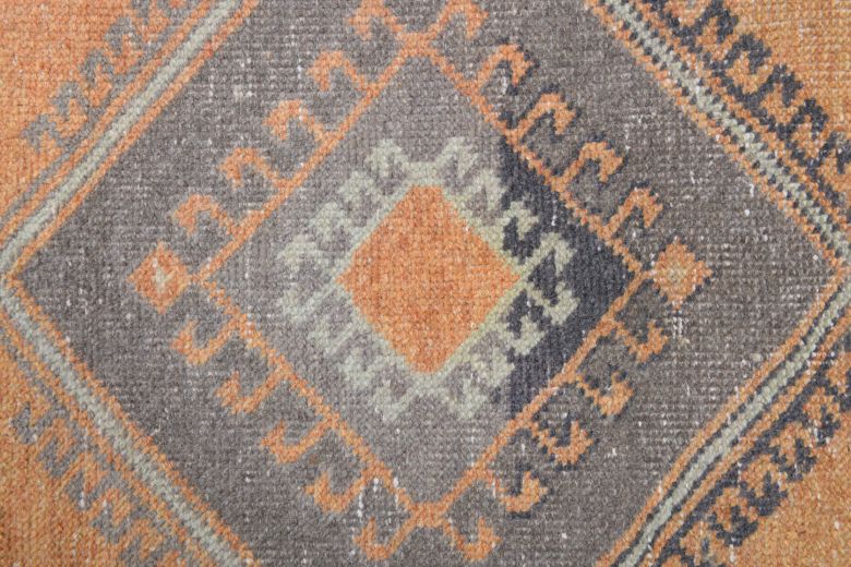 Pastel Orange Vintage Small Rug