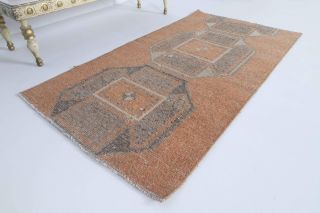 Faded Red Vintage Small Rug - Thumbnail