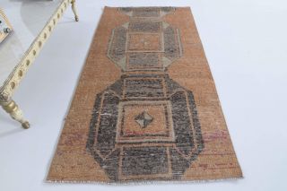 Faded Red Vintage Small Rug - Thumbnail