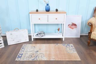 Vintage Small Anatolian Rug - Thumbnail