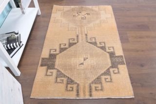 Vintage Tribal Throw Rug - Thumbnail