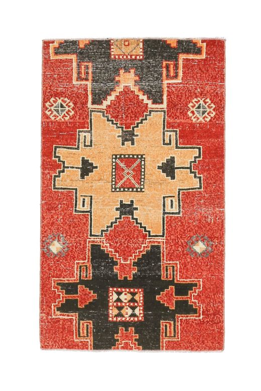 Vintage Turkish Red Rug