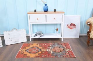 Oushak Vintage Red Rug - Thumbnail