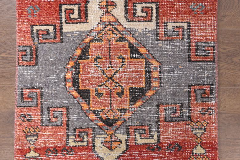 Oushak Vintage Red Rug