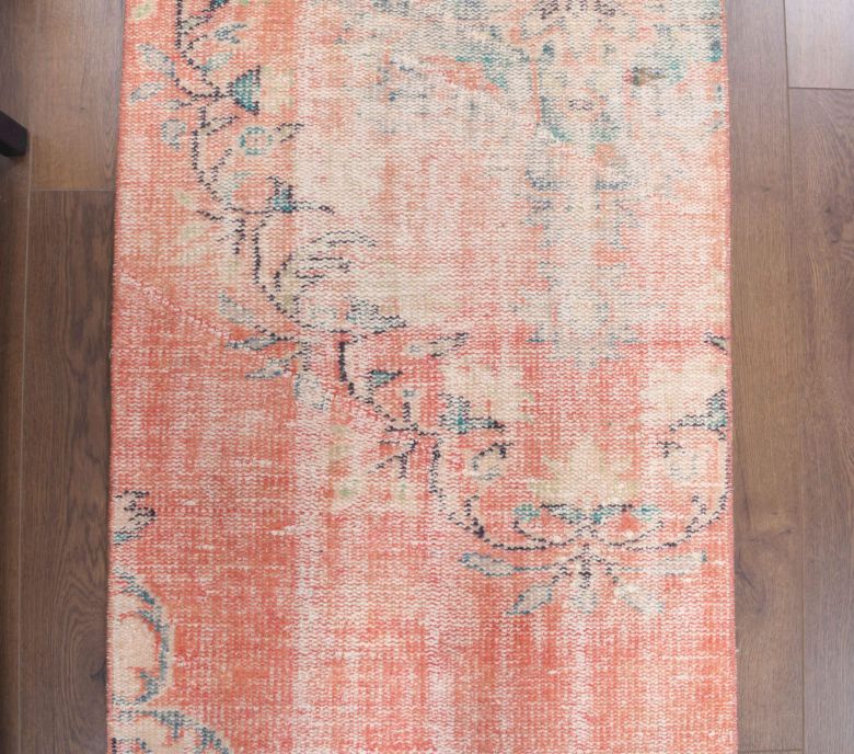 Vintage Faded Red Rug