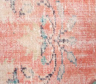 Vintage Faded Red Rug - Thumbnail
