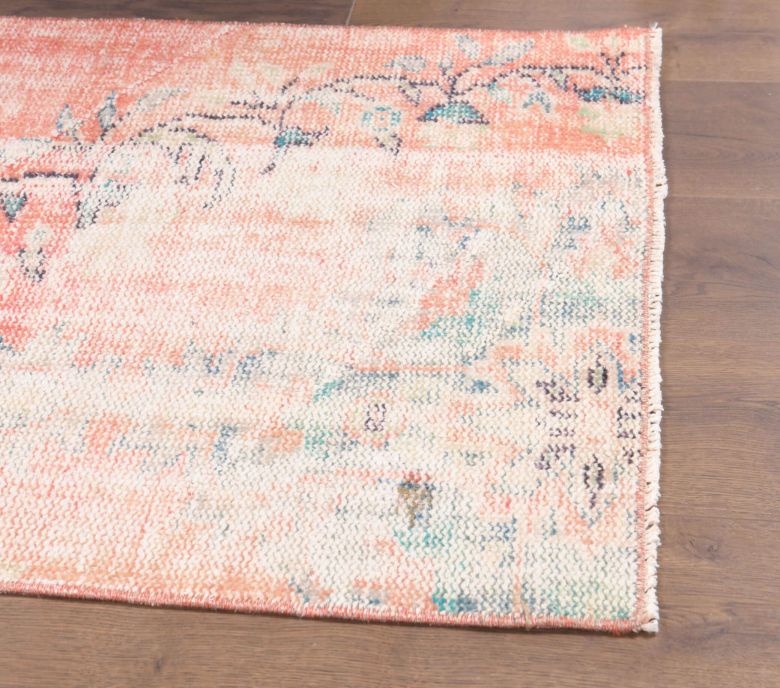 Vintage Faded Red Rug