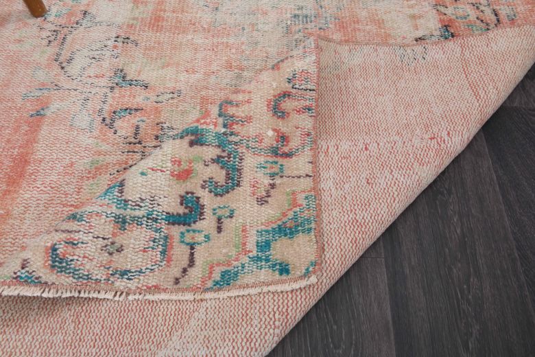Vintage Oushak Square Small Rug