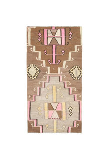 Brown Vintage Small Rug - Thumbnail