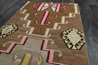 Brown Vintage Small Rug - Thumbnail