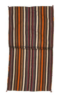 Vintage Bath Mat - Striped Kilim - Thumbnail