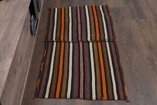 Vintage Bath Mat - Striped Kilim - Thumbnail