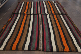 Vintage Bath Mat - Striped Kilim - Thumbnail