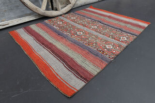 Vintage Turkish Kilim Rug 3x5 - Thumbnail