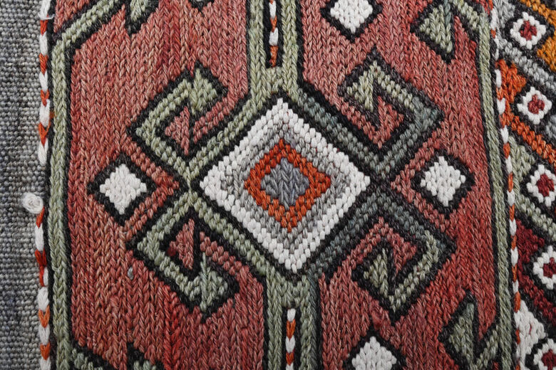 Vintage Turkish Kilim Rug 3x5