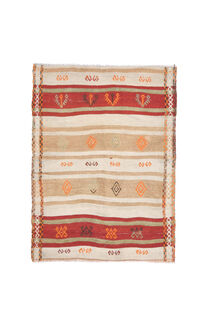 3'x4' Vintage Handmade Kilim Rug - Thumbnail